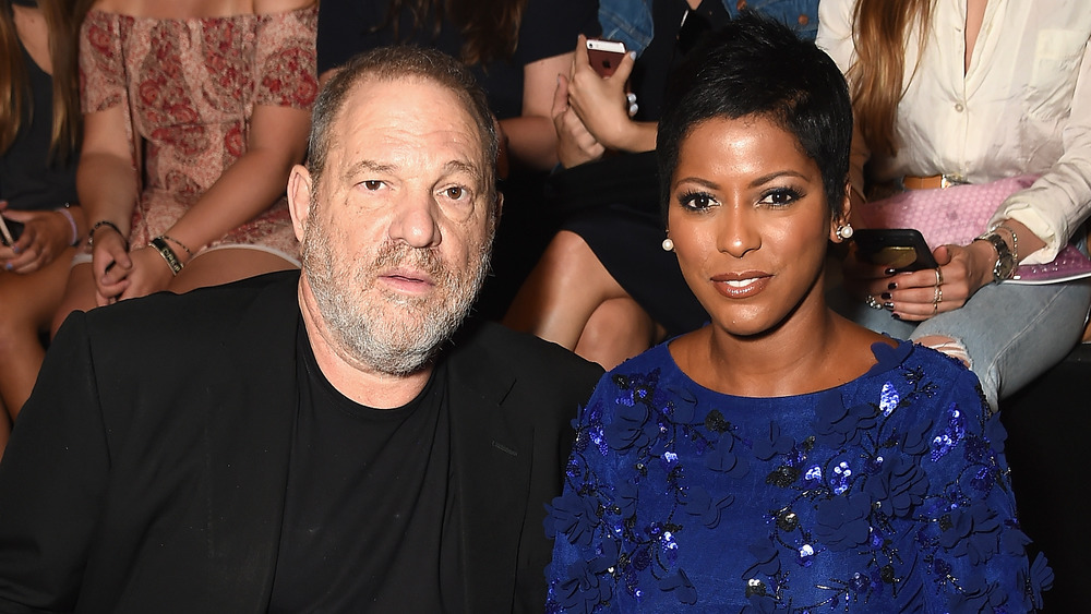 Tamron Hall and Harvey Weinstein