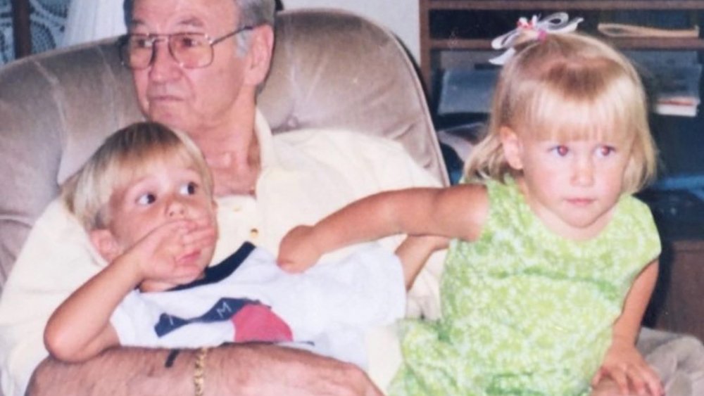 Gene Chrisley with Savannah and Chase Chrisley as kids