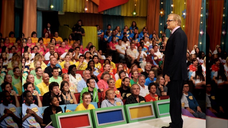 Drew Carey standing on stage at The Price Is Right