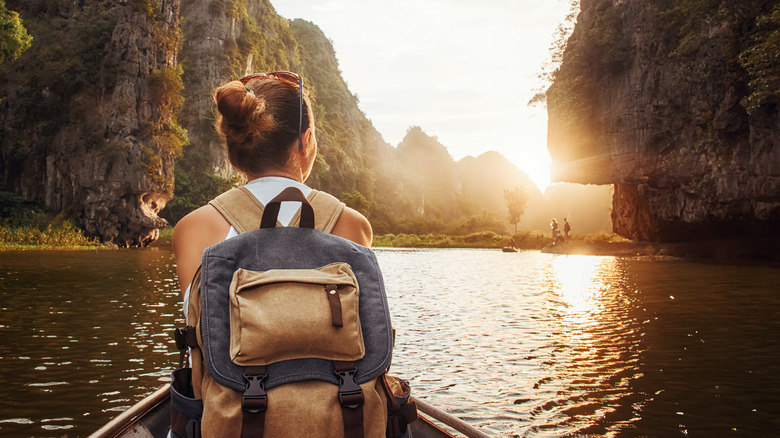 woman traveling