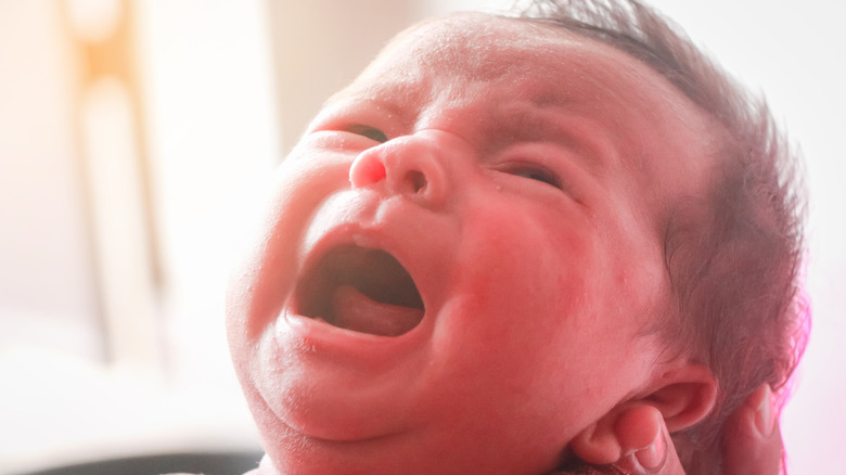 Newborn baby crying