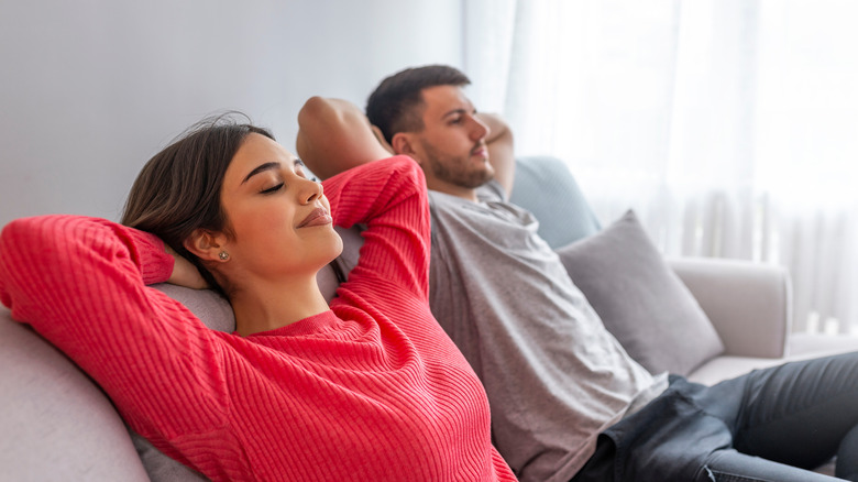 couple in love relaxing