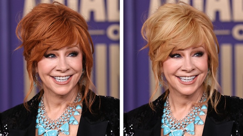 Reba McEntire as a blonde