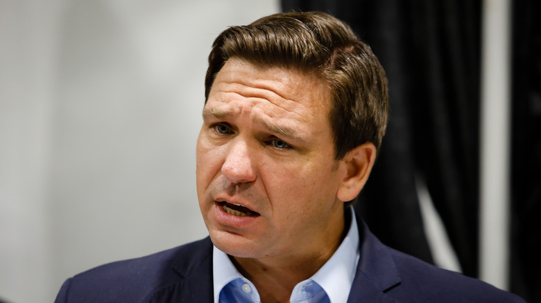 Florida Governor Ron DeSantis speaking 