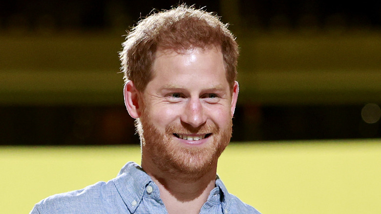 Prince Harry smiling