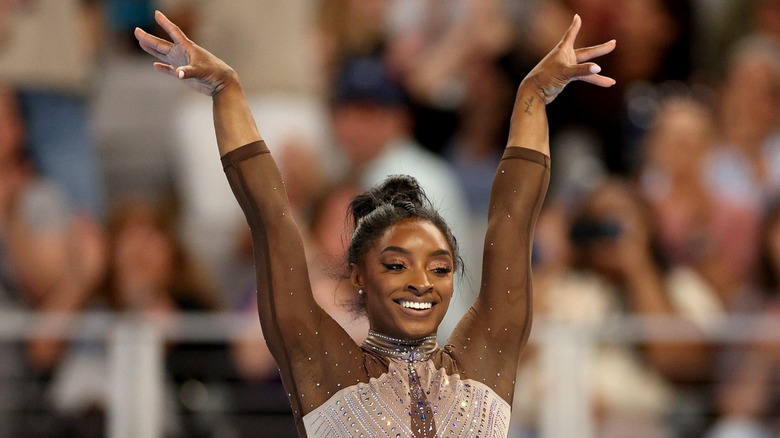 Simone Biles smiling