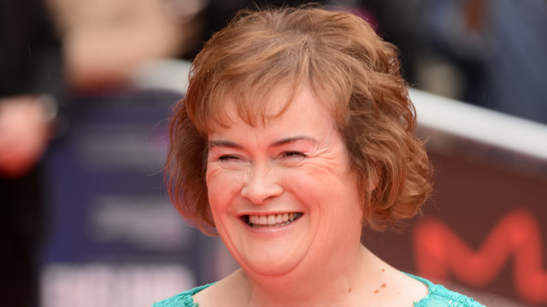 Susan Boyle smiling