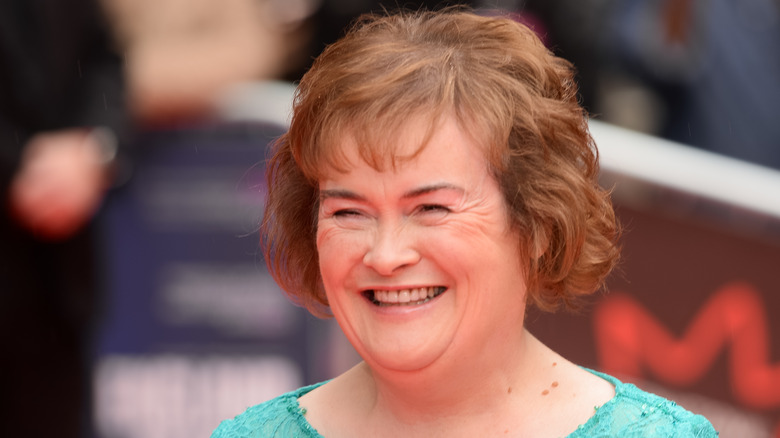 Susan Boyle smiling, 2017