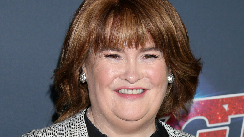 Susan Boyle smiling, 2019