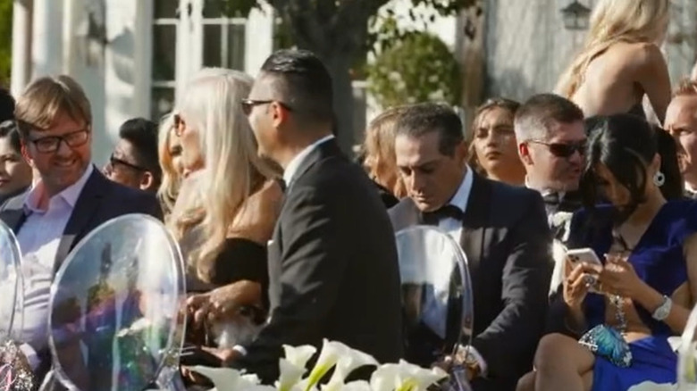 Guests seated for the ceremony