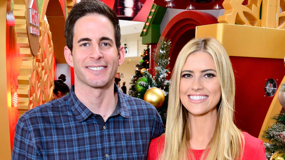 Tarek El Moussa, Christina Anstead smiling