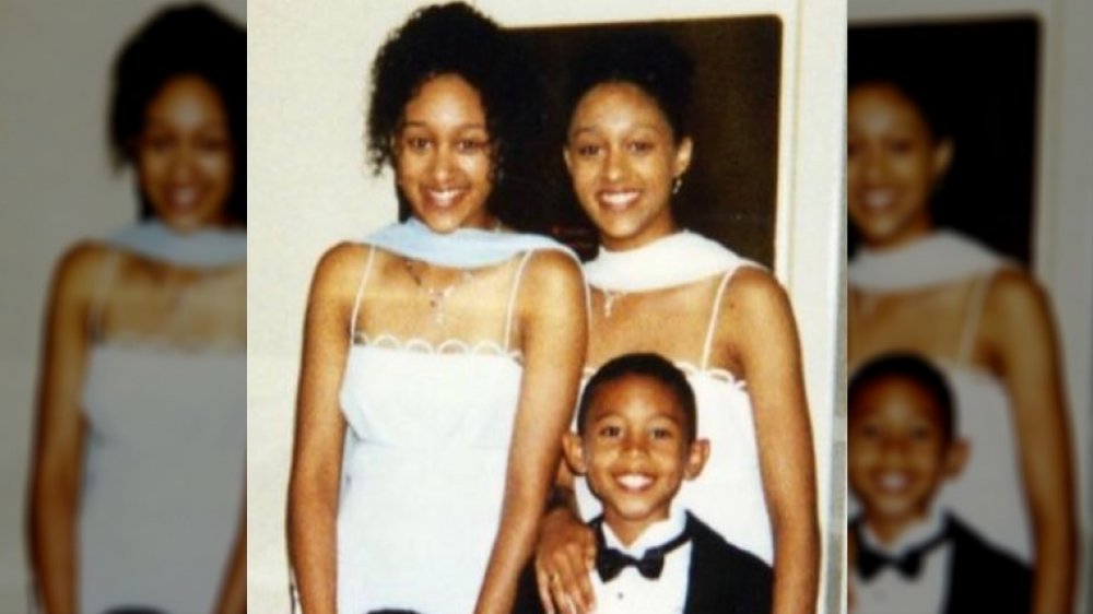 Teddy from Full House, Tahj Mowry, with sisters Tia Mowry and Tamera Mowry