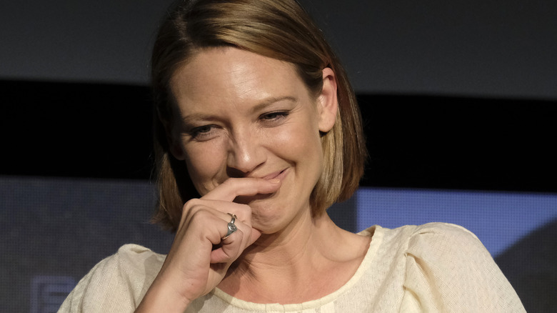 Anna Torv in a black blazer