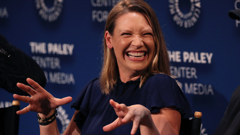 Anna Torv laughing