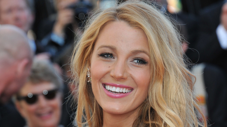 Blake Lively on the red carpet smiling