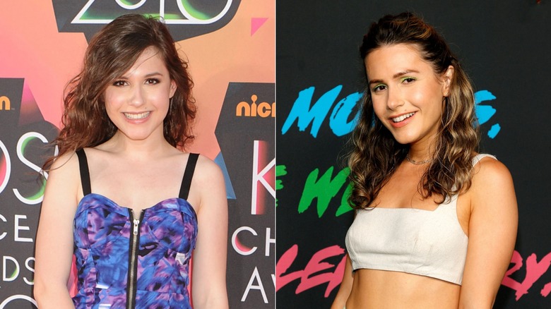 Erin Sanders then and now