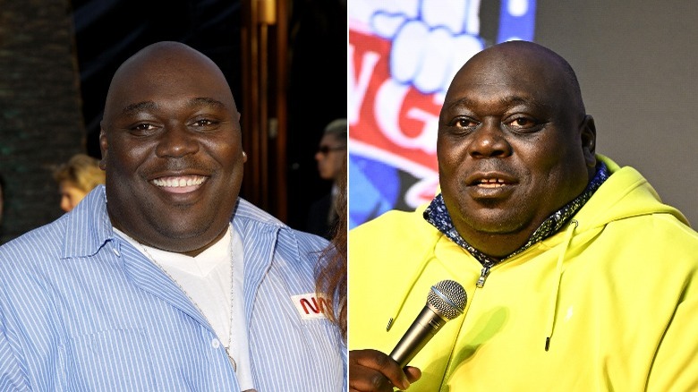 Faizon Love at "Blue Crush" premiere and current photo of Love