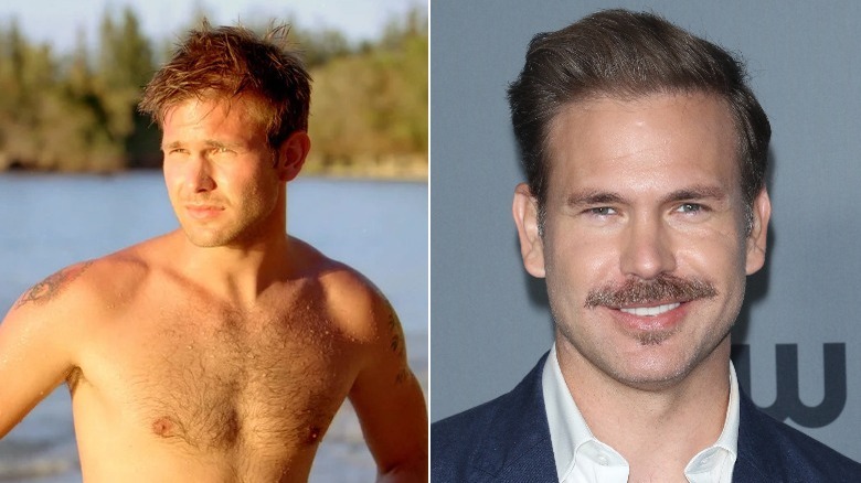 Matthew Davis in "Blue Crush" and current photo of Davis