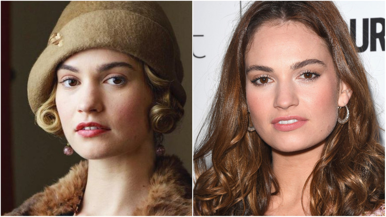 Lily James (Lady Rose MacClare in Downton Abbey)