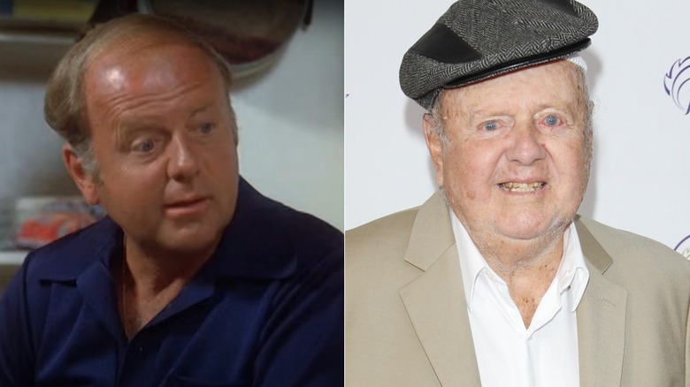 Dick Van Patten acting in Eight Is Enough and smiling in 2013