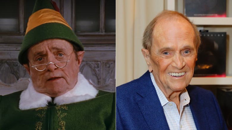 Bob Newhart in "Elf" vs a recent photo of him 