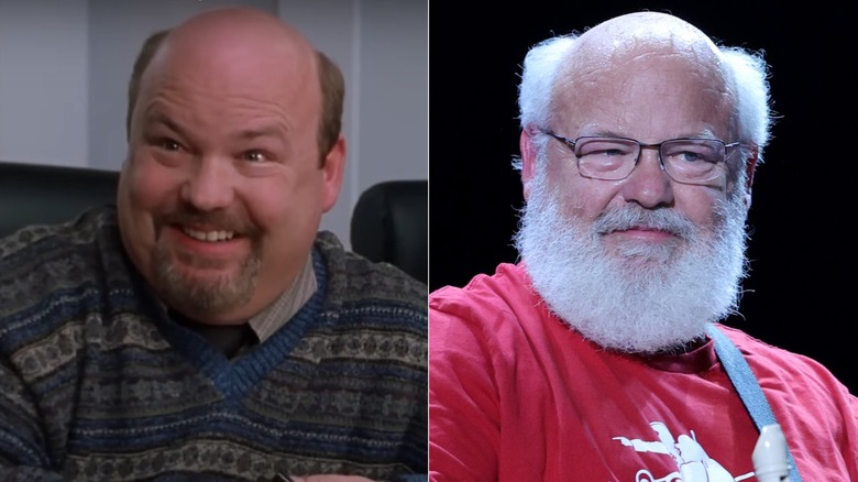 Kyle Gass in "Elf" vs a recent photo of him