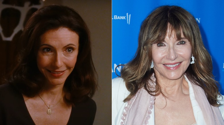 Mary Steenburgen in "Elf" vs a recent photo of her