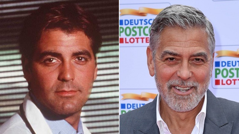 George Clooney then and now split