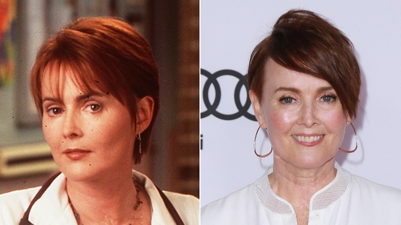 Laura Innes then and now split