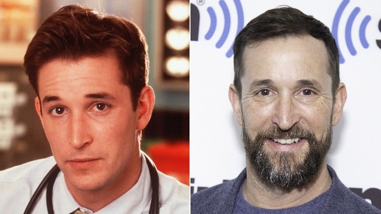 Noah Wyle then and now split