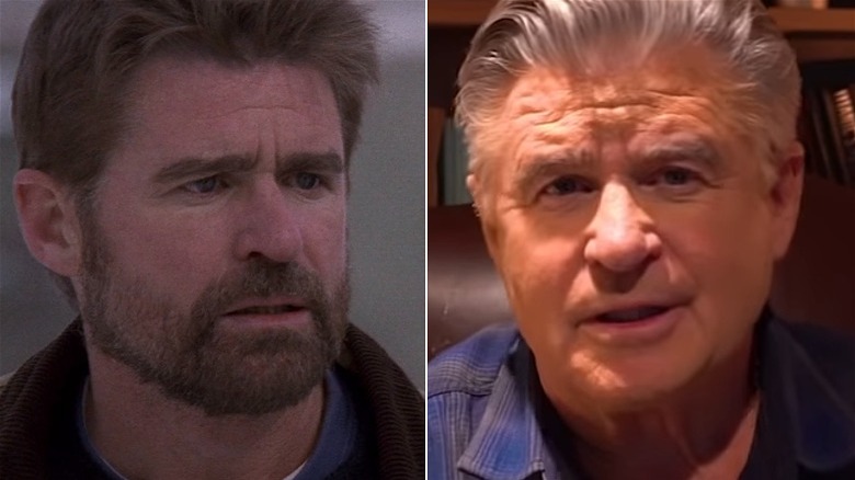 A split image of Treat Williams on Everwood and in a video for Christmas On the Square