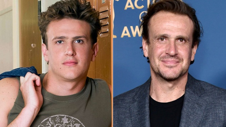 Jason Segel in 'Freaks and Geeks' next to an older Jason Segel