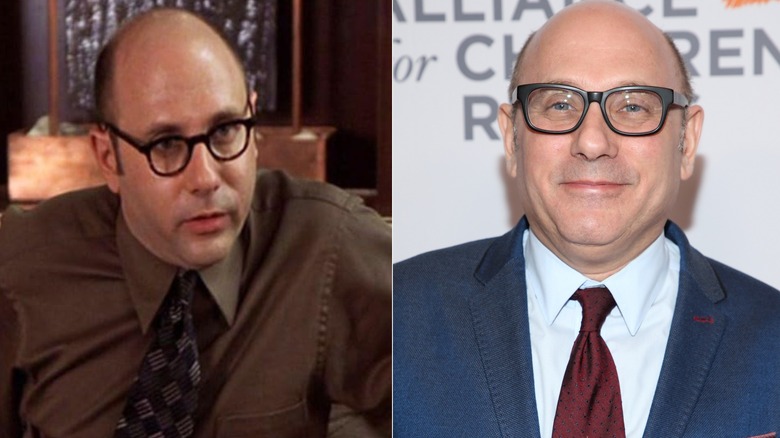 Willie Garson smiling, split screen