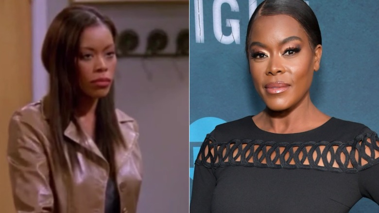 Golden Brooks acting on Girlfriends and posing now