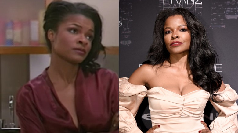 Keesha Sharp acting on Girlfriends and posing now