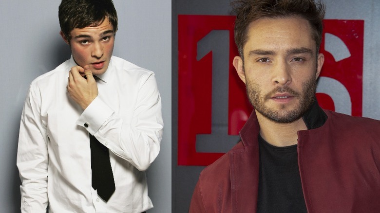 Ed Westwick posing