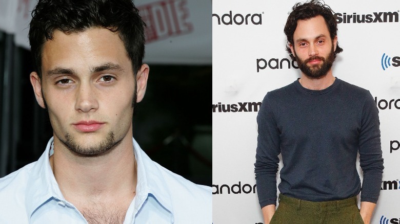 Penn Badgley posing at events