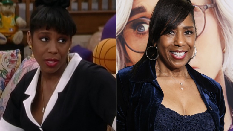 Dawnn Lewis smiling, composite image