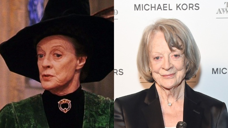 Maggie Smith then and now