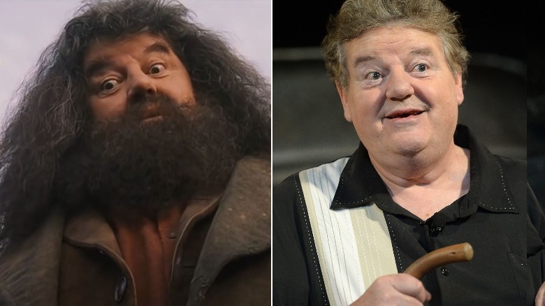 Robbie Coltrane then and now