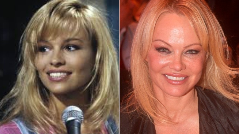 Pamela Anderson Home Improvement split image