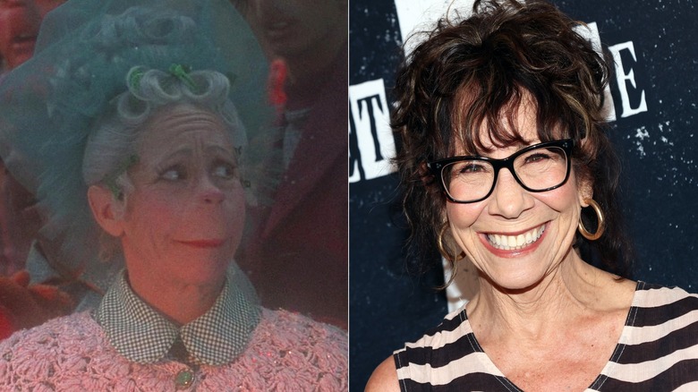 Mindy Sterling in the Grinch vs a recent photo of Mindy Sterling 