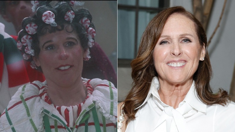 Molly Shannon in the Grinch vs a recent photo of Molly Shannon