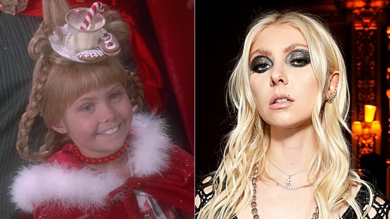 Taylor Momsen in the Grinch vs a recent photo of Taylor Momsen