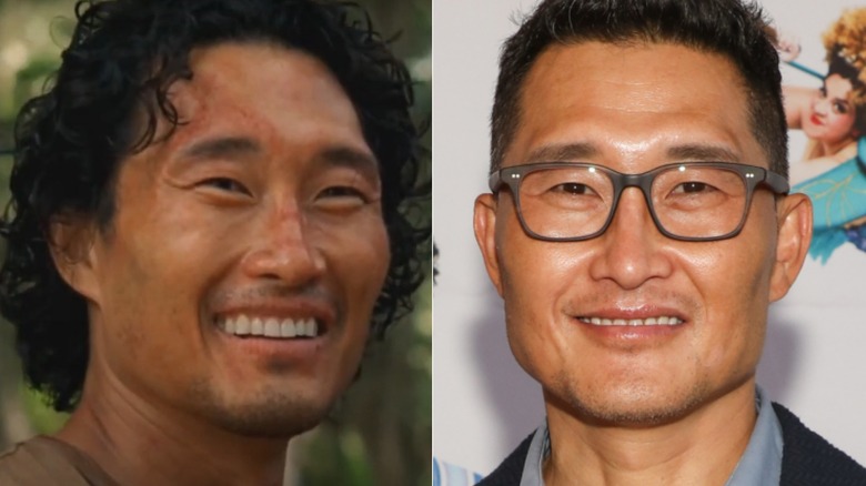 Daniel Dae Kim in Lost and in 2023, smiling