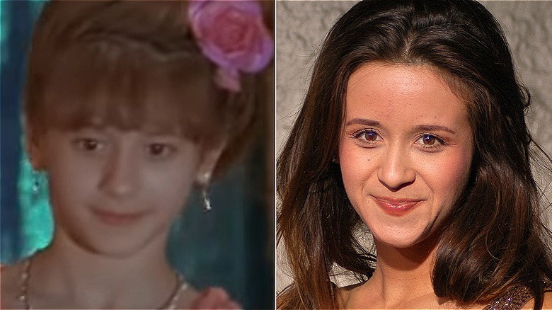 Lisa Wilhoit smiling as a child vs as an adult 