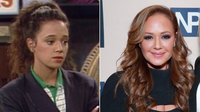 Leah Remini (Saved by the Bell's Stacey Carosi) then and now