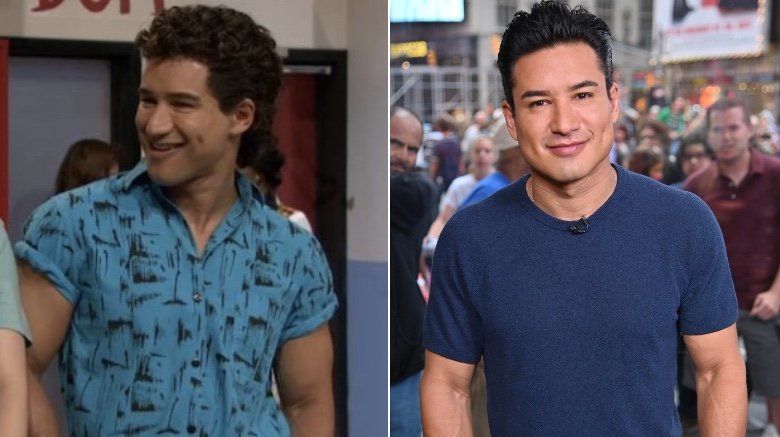 Mario Lopez (Saved by the Bell's A.C. Slater) then and now