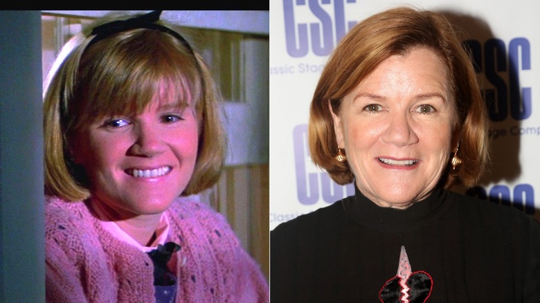 Mare Winningham acting in St. Elmo's Fire and smiling in 2022