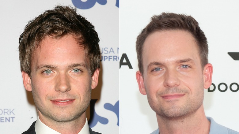 Patrick J. Adams in 2009 and in 2022